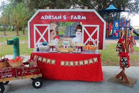 Farm Animals Birthday Party Ideas Photo 1 Of 20 Farm Animal Party