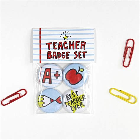 Teacher Badge Set By Angela Chick