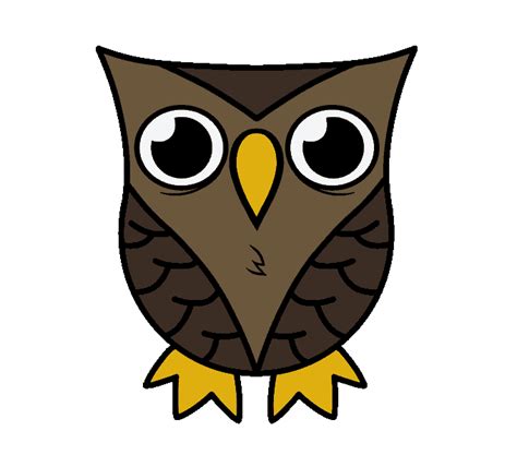 How To Draw A Cartoon Owl In A Few Easy Steps Easy Drawing Guides