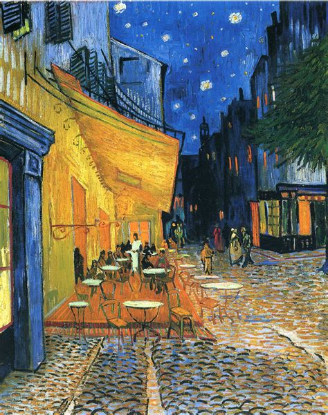 Cafe Terrace, Place du Forum, Arles, 1888 - Vincent van Gogh - WikiArt.org