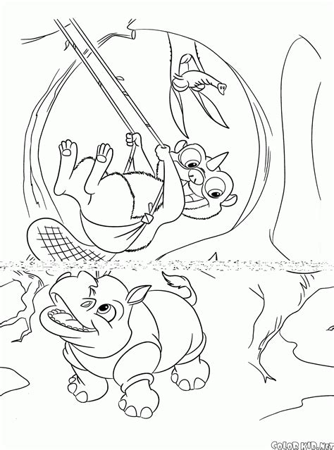 Snout fauna, folder ice age, ice age character png clipart. Coloring page - Ice Age: Dawn of the Dinosaurs