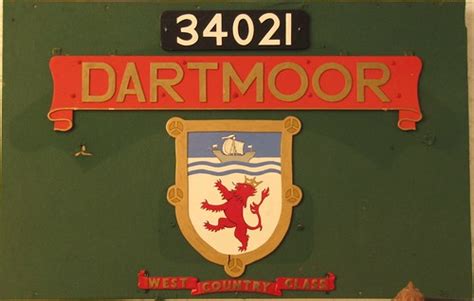 Replica Nameplate 34021 Dartmoor Bulleid West Country Cla Flickr