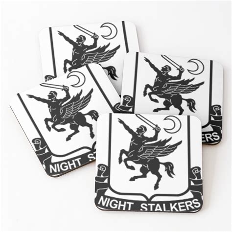 Us Army 160th Soar Night Stalkers Sticker New Coasters Set Of 4