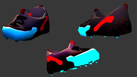Artstation Roblox Red And Blue Soccer Cleats