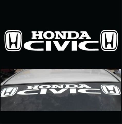 Honda Civic Car Decals Honda Civic