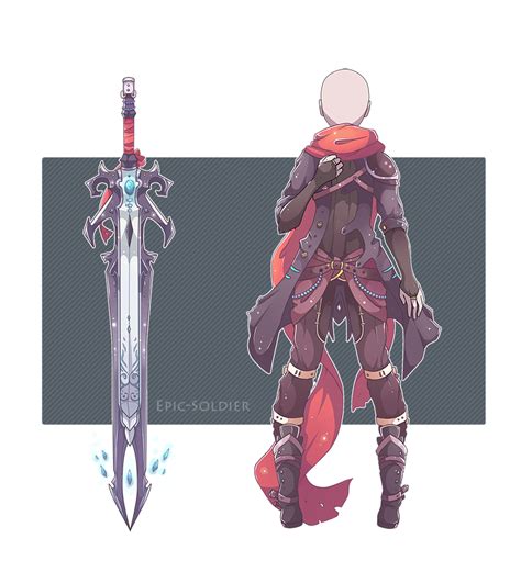 Outfitweapon Commission By Epic Soldier Sword Armor Clothes Clothing