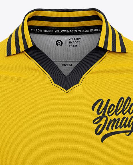 soccer polo  shirt mockup front view gif yellowimages  psd mockup templates