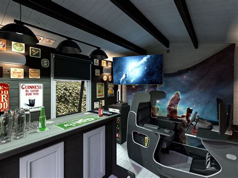 Easily Transform Your Log Cabin Into A Man Cave Games Room