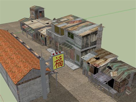 Artistic Gurus Blog Sketchup Modeling Shanty Town Set Design