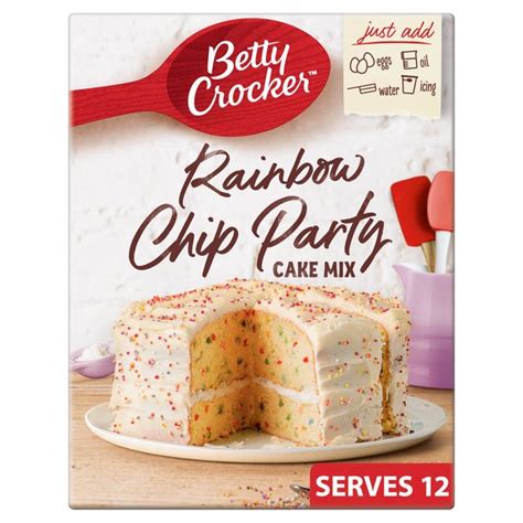 I like to buy mixes just for cookies, and i like to try different recipes on here using them. Betty Crocker Rainbow Chip Party Cake Mix 425g from Ocado