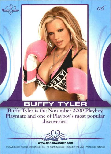 Buffy Tyler Signature Series Card 2008 Bench Warmer Hot And Very Sexy 06 Ebay