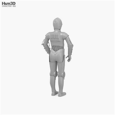 C 3po 3d Model Characters On Hum3d