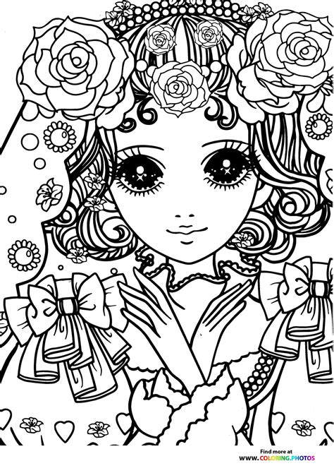 Girl 15 Coloring Page For Adults Coloring Pages For Kids