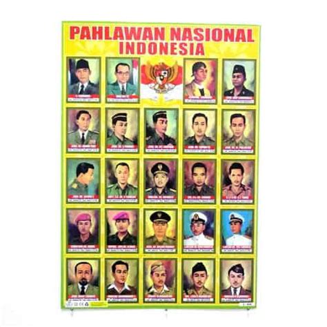 Jual Poster Pahlawan Nasional Indonesia Shopee Indonesia
