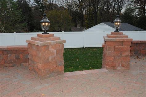 Pin By Delpa Builders Llc On Paver Patio With Wall And Lighting Paver
