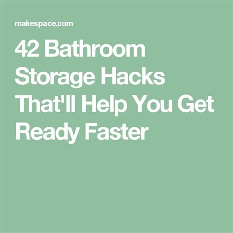 42 bathroom storage hacks that will help you get ready so much faster bathroom storage hacks