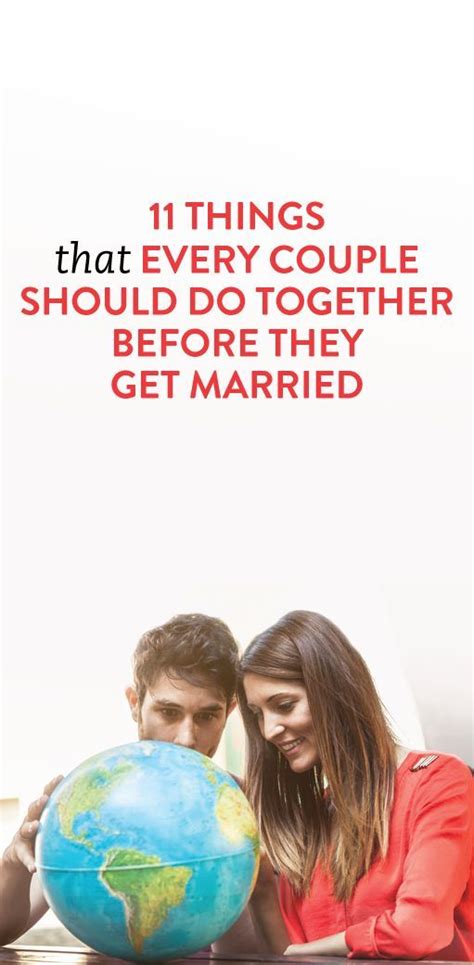 11 Things Every Couple Should Do Together Before They Get Married