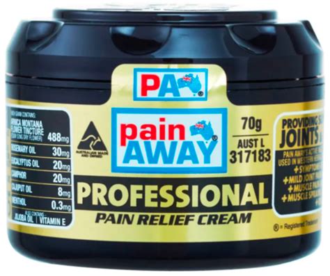 Professional Pain Relief Cream 70g Pain Away Australia