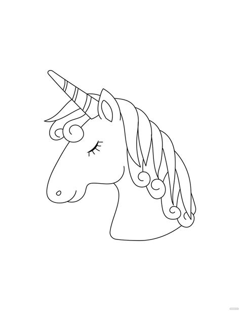 Unicorn Cupcake Coloring Page In Illustrator Pdf Svg  Eps Png