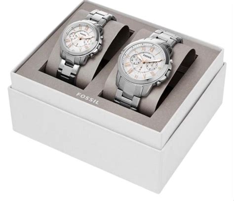 Price and other details may vary based on size and color. Fossil | Silver Box Grant Chronograph Stainless Steel ...