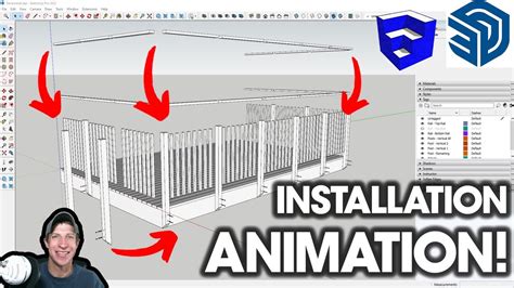 Creating A Moving Installation Animation In Sketchup Youtube