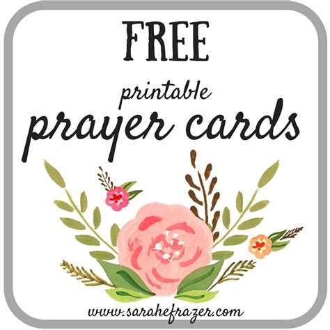 Printable Prayer Cards Issue 1 And Tuestalk Sarah E Frazer