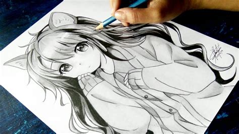 Anime Drawing Tutorial For Beginners How To Draw Anime Neko