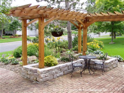 A stylish useful diy front yard patio front yard patios ideas patio with small backyard decks front yard patio design ideas pictures front yard patio large size of designs your yard calendar front patio. Front Yard Patio, Entry L Shaped Pergola and Chilton Stone ...