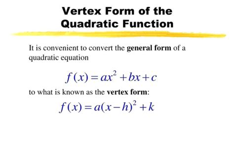 What Is Vertex Form Example Get Education
