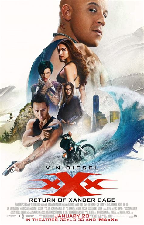 Xxx The Return Of Xander Cage 2017 Poster 1 Trailer Addict