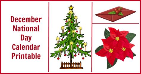 December National Day Calendar 2021 Free Printable Calendars