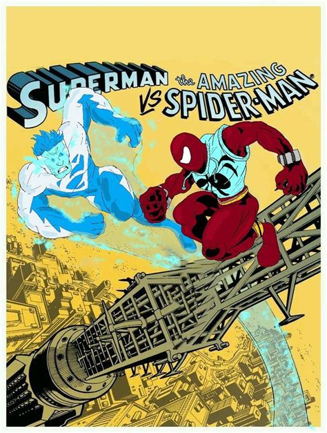 90s version superman vs spider man comics marvel comics comic book cover