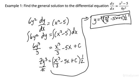 Finding General Solutions To Differential Equations Using