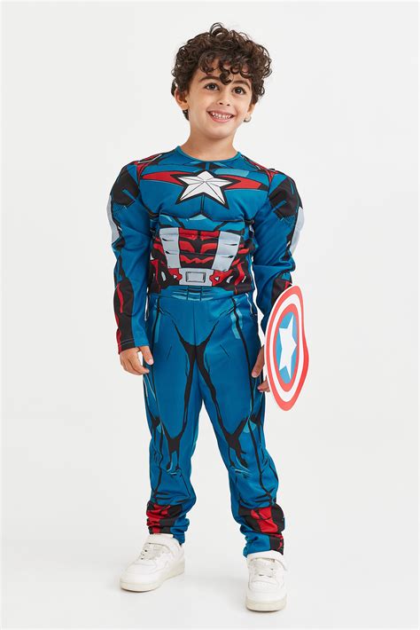 תחפושת כחולקפטן אמריקה Kids Handm Il
