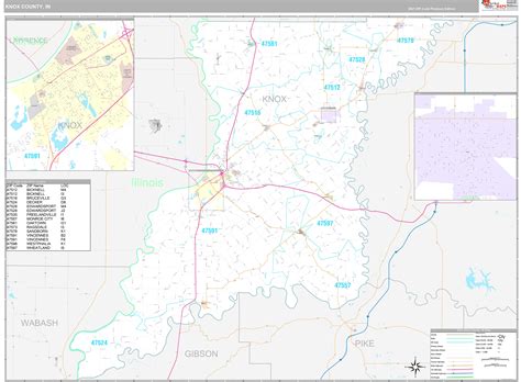 Knox County In Wall Map Premium Style By Marketmaps
