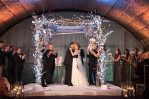 Ceremony Décor Photos Couples First Kiss Under Chuppah Inside Weddings