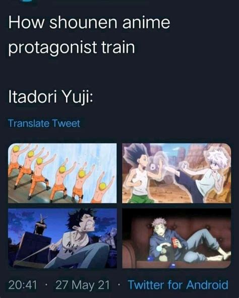 Shounen Memes Memes Protagonist Anime