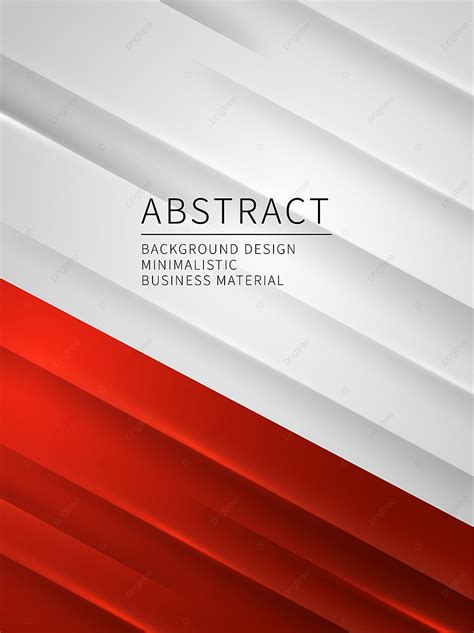 Modern Geometric Abstract Red And White Lines Vector Minimalistic