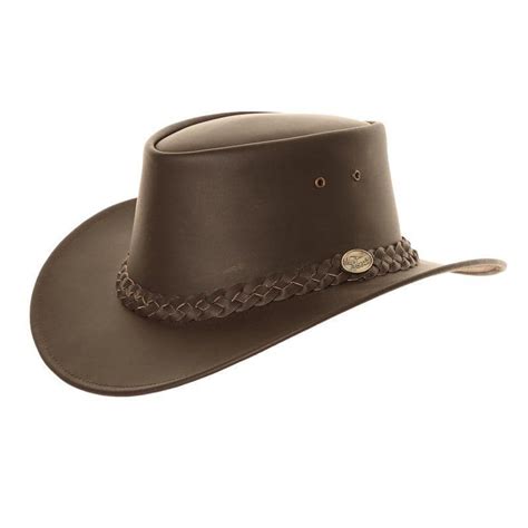 Unisex Brown Leather Aussie Hat Bush Hat Its My Hat
