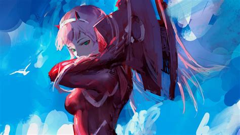 Zero Two 1080x1080 Pixels Wallpaper Anime Girls Picture In Picture