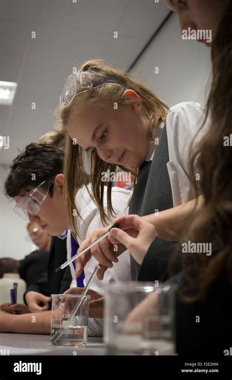 Pupils Pictured During A Year 9 Science Class At Kirkby High School
