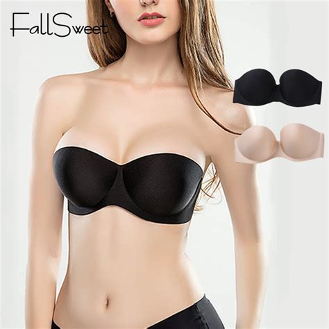 Buy Fallsweet Sexy Strapless Bras For Women Gathering