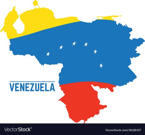 Flag And Map Of Venezuela Royalty Free Vector Image