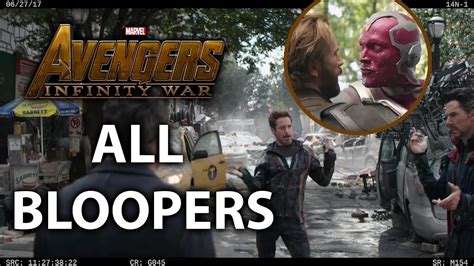 Avengers Infinity War All Bloopers And Funny Moments Youtube