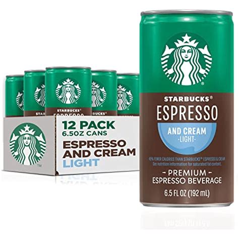 Starbucks Ready To Drink Coffee Espresso Cream Light 6 5Oz Cans 12