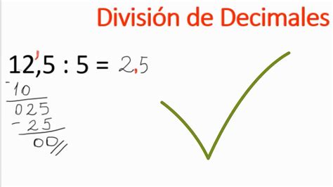 La Division Con Decimales Youtube