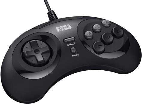 Retro Bit Official Sega Genesis 8 Button Arcade Pad Usb Controller For