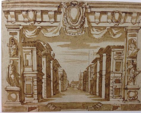 Proscenium Perspective Scenery Cathedral Church Architectural Prints