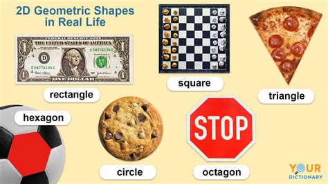 Objects 2d Shapes Real Life Examples Img Badr Riset