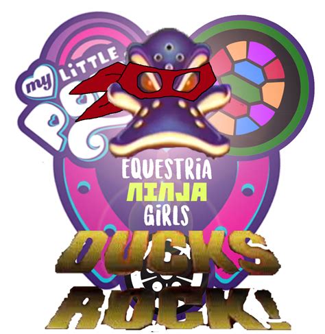 Equestria Ninja Girls Ducks Rock Logo By Tmntony On Deviantart